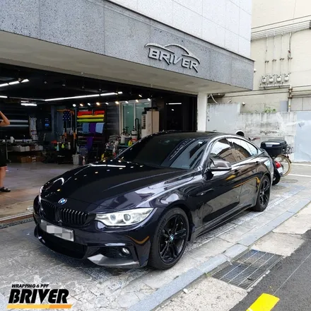BMW 420D전체랩핑 퍼플인듯 블랙인듯 오묘하게 [브리버] / 서울 양천