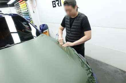 투아렉 특별한 컬러로 전체랩핑 했어요 / 서울 양천구