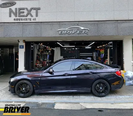 BMW 420D전체랩핑 퍼플인듯 블랙인듯 오묘하게 [브리버] / 서울 양천