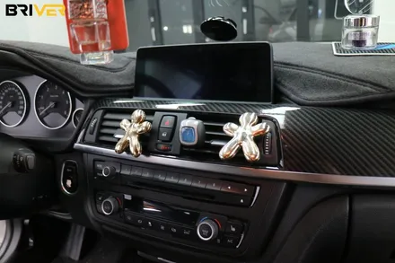 BMW 3시리즈 실내랩핑으로 촌스러운 우드 가리기 / 서울 양천구