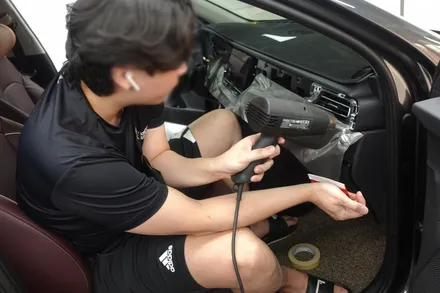 니로 실내랩핑으로 블랙브러쉬 필름 어떠세요? / 서울 양천구