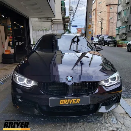 BMW 420D전체랩핑 퍼플인듯 블랙인듯 오묘하게 [브리버] / 서울 양천
