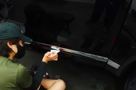 사틴블랙으로 투아렉 전체랩핑 하면 어떨까? / 서울 양천구