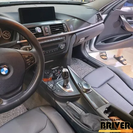 BMW F30 실내랩핑 3M 블랙브러쉬필름 어떠세요~??[브리버] / 서울 양천
