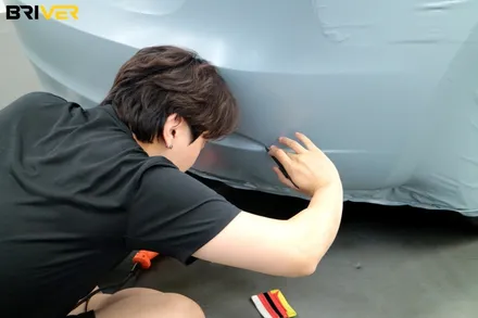 테슬라모델3 전체랩핑으로 배틀쉽그레이 어떠세요? / 서울 양천구