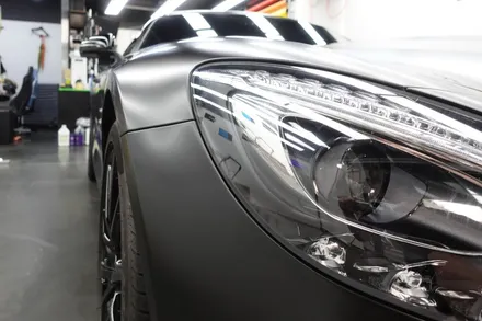 사틴블랙 전체랩핑이 많은 요즘 벤츠 AMG GTS시공했어요 / 서울 양천구