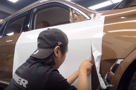 신정동랩핑 브리버에서 BMW X7 전체랩핑 했어요 / 서울 양천구