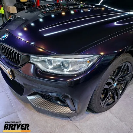 BMW 420D전체랩핑 퍼플인듯 블랙인듯 오묘하게 [브리버] / 서울 양천