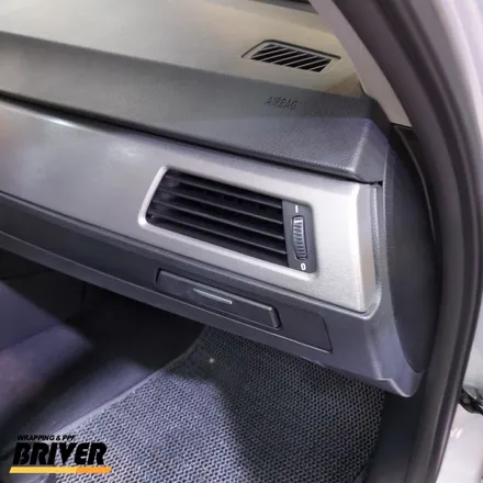 BMW E90 실내랩핑 티타늄브러쉬로 우드트림 변신![브리버] / 서울 양천
