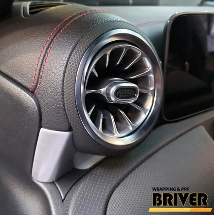 벤츠 cla250 실내랩핑 매트릭스블랙으로 순정처럼 연출하기[브리버] / 서울 양천