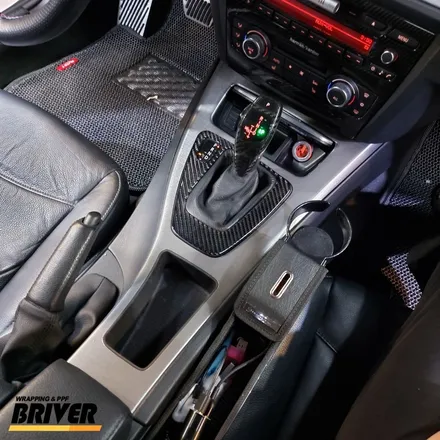 BMW E90 실내랩핑 티타늄브러쉬로 우드트림 변신![브리버] / 서울 양천