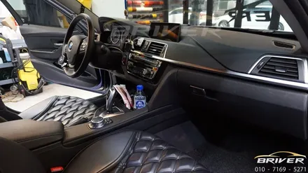 BMW 320D 실내랩핑 시공하기(3M 매트릭스블랙) / 서울 양천