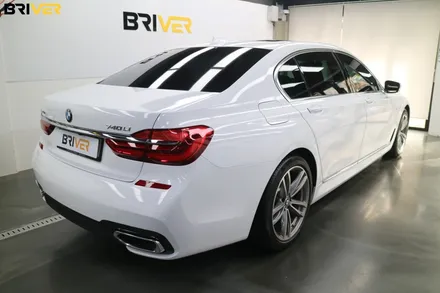 BMW G12 7시리즈 전체랩핑 유광화이트로 순정처럼 연출했어요 / 서울 양천구