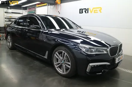 BMW G12 7시리즈 전체랩핑 유광화이트로 순정처럼 연출했어요 / 서울 양천구