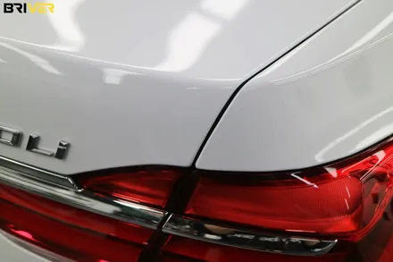 BMW G12 7시리즈 전체랩핑 유광화이트로 순정처럼 연출했어요 / 서울 양천구