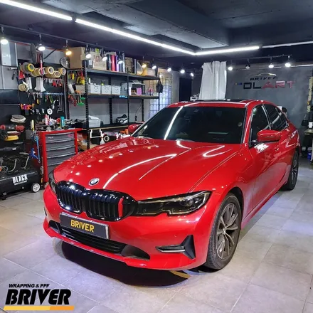 BMW G20 신형 3시리즈 크롬죽이기 랩핑 시공하기 / 서울 양천