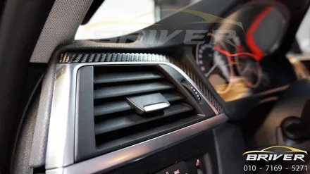 BMW 3시리즈 실내랩핑 카본으로 하이글루시 보호하기!! / 서울 양천