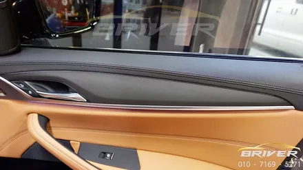 bmw 530i 5시리즈 실내랩핑 매트릭스블랙 어떠세요? / 서울 양천
