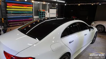 벤츠 CLS 300D 루프스킨 3M 2080 필름 시공 [브리버] / 서울 양천