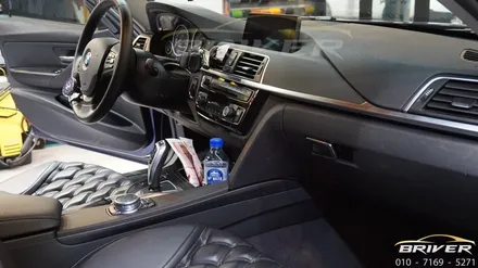 BMW 320D 실내랩핑 시공하기(3M 매트릭스블랙) / 서울 양천