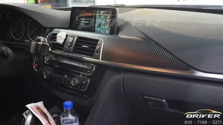 BMW 320D 실내랩핑 시공하기(3M 매트릭스블랙) / 서울 양천