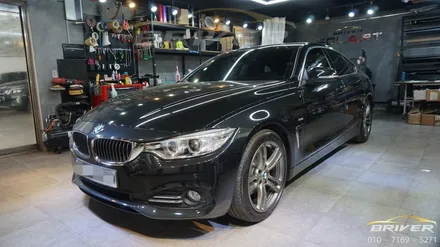 BMW 4시리즈 실내랩핑 블랙브러쉬로 연출하기[브리버] / 서울 양천