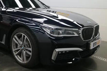 BMW G12 7시리즈 전체랩핑 유광화이트로 순정처럼 연출했어요 / 서울 양천구