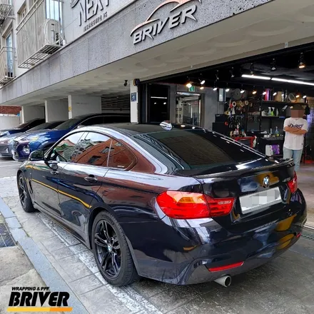 BMW 420D전체랩핑 퍼플인듯 블랙인듯 오묘하게 [브리버] / 서울 양천