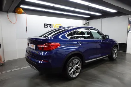 BMW X4 다크블루메탈릭으로 딥하게 전체랩핑 하기 / 서울 양천구