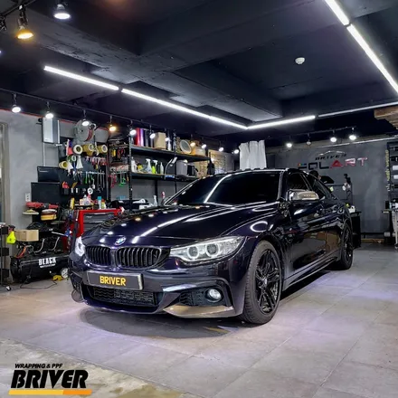 BMW 420D전체랩핑 퍼플인듯 블랙인듯 오묘하게 [브리버] / 서울 양천