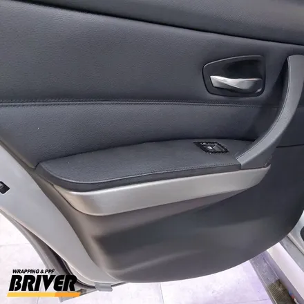 BMW E90 실내랩핑 티타늄브러쉬로 우드트림 변신![브리버] / 서울 양천