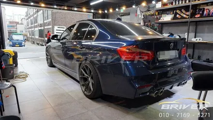 BMW F30 실내랩핑 리얼카본으로 바꾸면?? / 서울 양천