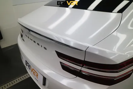 제네시스G80 빛나는 다이아몬드 화이트로 전체랩핑 했어요 / 서울 양천구