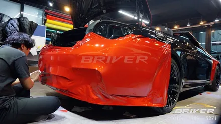 BMW M4 전체랩핑 드래곤파이어 레드컬러로 강렬하게 !! / 서울 양천