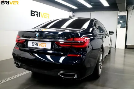 BMW G12 7시리즈 전체랩핑 유광화이트로 순정처럼 연출했어요 / 서울 양천구