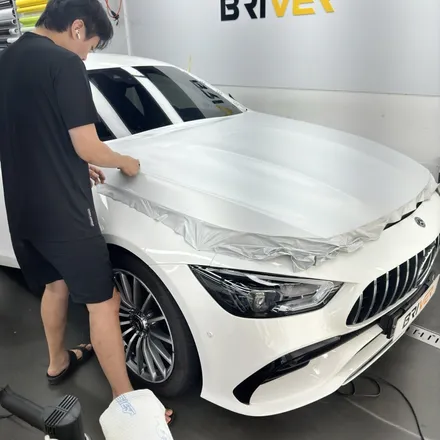 벤츠 GT43 화이트전체랩핑 고민이실때 추천하는 필름은? / 서울 양천