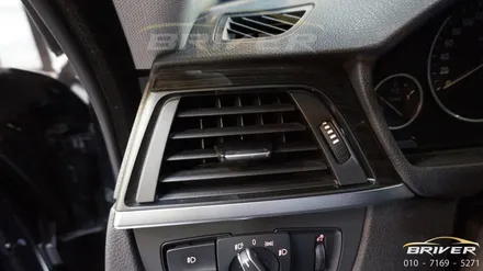 BMW 4시리즈 실내랩핑 블랙브러쉬로 연출하기[브리버] / 서울 양천