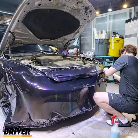 BMW 420D전체랩핑 퍼플인듯 블랙인듯 오묘하게 [브리버] / 서울 양천