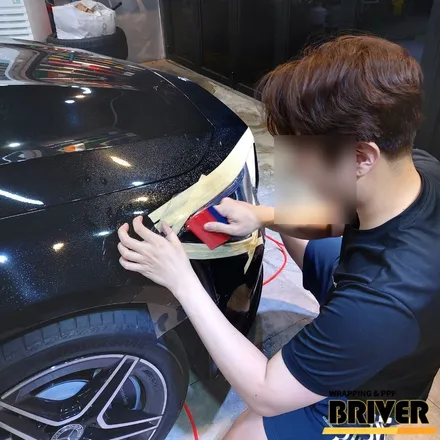 벤츠 cla250 실내랩핑 매트릭스블랙으로 순정처럼 연출하기[브리버] / 서울 양천