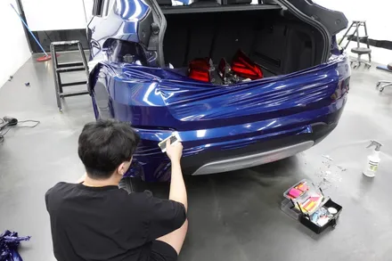 BMW X4 다크블루메탈릭으로 딥하게 전체랩핑 하기 / 서울 양천구