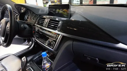 BMW 4시리즈 실내랩핑 블랙브러쉬로 연출하기[브리버] / 서울 양천