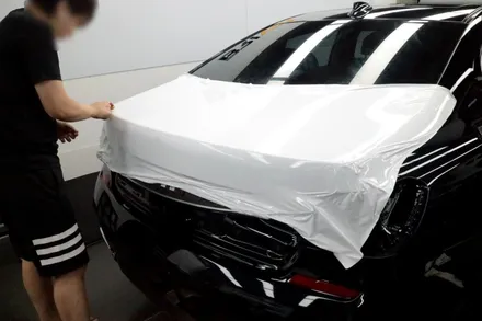 BMW G12 7시리즈 전체랩핑 유광화이트로 순정처럼 연출했어요 / 서울 양천구