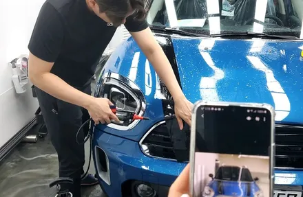 미니쿠퍼컨트리맨 데칼과 루프스킨으로 드레스업 완료!! / 서울 양천