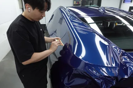 BMW X4 다크블루메탈릭으로 딥하게 전체랩핑 하기 / 서울 양천구