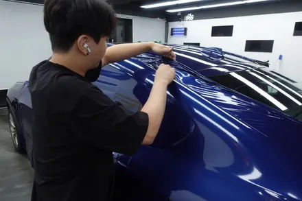 BMW X4 다크블루메탈릭으로 딥하게 전체랩핑 하기 / 서울 양천구
