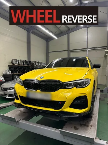 <휠리버스> 파주 일산 휠복원 휠도색 / BMW 320i M sport 18인치 휠 블랙유광 분체도장 휠도색 휠복원 시공 후기 / 파주시 오도동