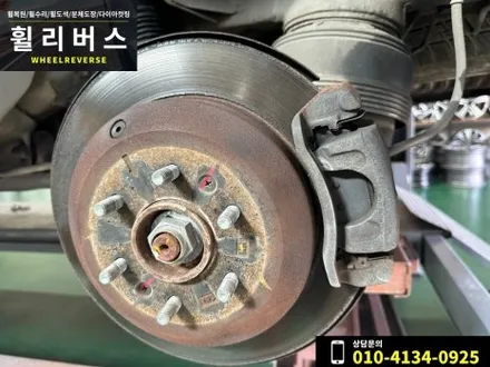<휠리버스> 파주 일산 휠복원 휠도색 / 모하비 18인치 휠 블랙유광 분체도장 휠도색 캘리퍼도색 시공 후기~ / 파주시 오도동