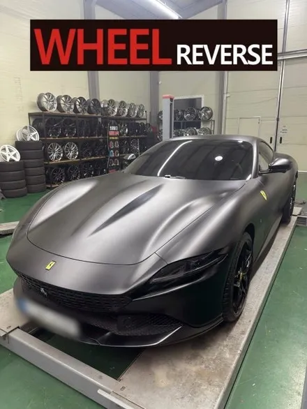 <휠리버스> 파주 일산 서울 휠복원 휠도색 / FERRARI ROMA 페라리 로마 20인치 휠 블랙유광 분체도장 휠도색 휠복원 시공 후기 / 파주시 오도동