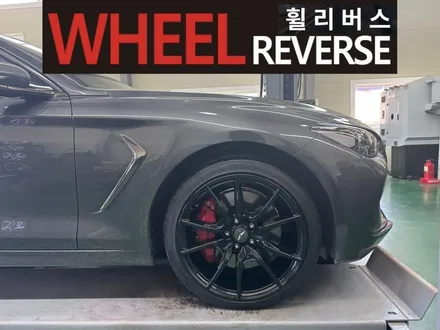 <휠리버스> 파주 일산 휠복원 휠도색 / 제네시스 G70 19인치 휠 서울 휠복원 휠도색 블랙유광 분체도장 시공후기!! / 파주시 오도동