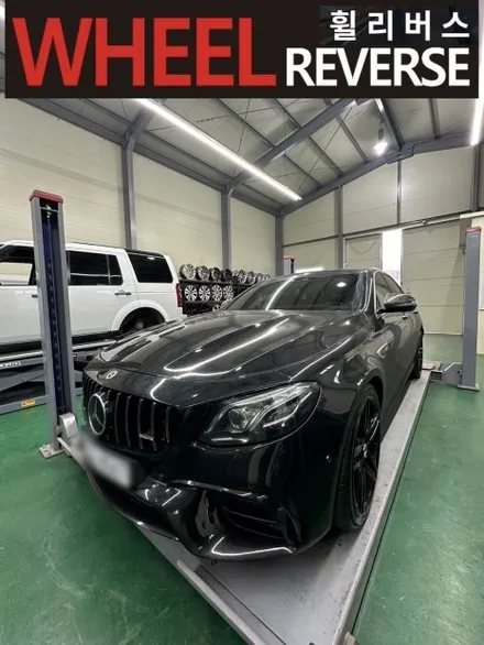 <휠리버스> 파주 일산 휠도색 휠복원 / 벤츠E클래스 AMG 20인치 휠 블랙유광 분체도장 휠도색 시공 후기 / 파주시 오도동